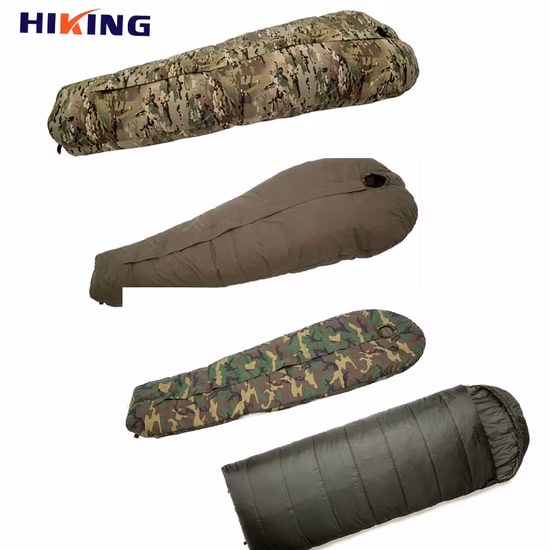 Mumienschlafsack für Camping bei kaltem Wetter