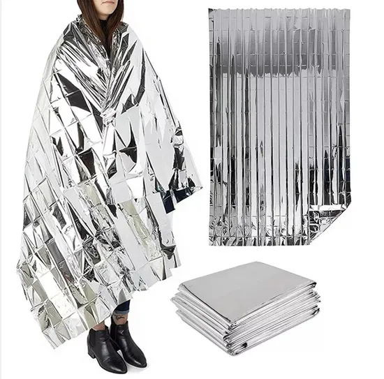 Extra groß, verschiedene Spezifikationen, militärisches Überleben, Mylar-Notfalldecken, robuste Faltmaschine, Outdoor-Mylar-Wärmeraumdecke